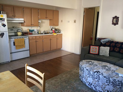 Niwot Rentals Unit 7 Kitchen With View Towards Bedroom